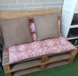 Conjunto Muebles Jardín Palets Mesa y Sofá