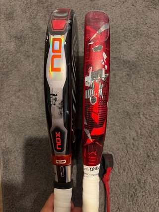 Palas de pádel NOX y Babolat