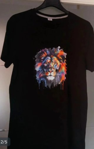 Lotto T-shirt Uomo M Stampa Animali & Auto