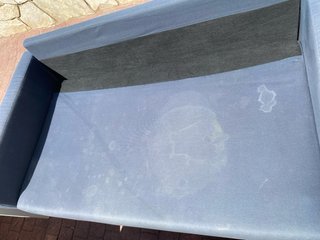 Sofa cama azul ikea 138x77x 70 (55 en reposabrazo)