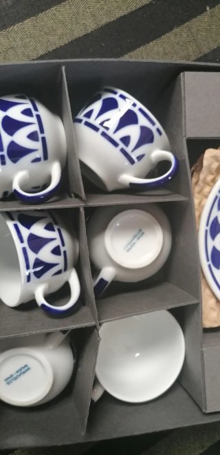 Juego de café Sargadelos "Itálica" 6 servicios