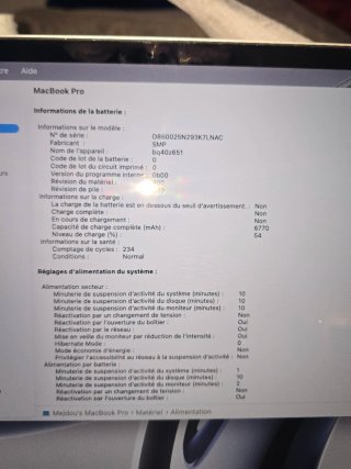 MacBook Pro i7 2019 16GB RAM 512GB SSD Touch Bar