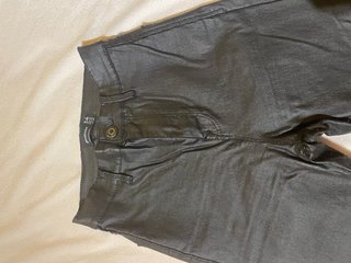 Pantalones efecto cuero negros Talla 34