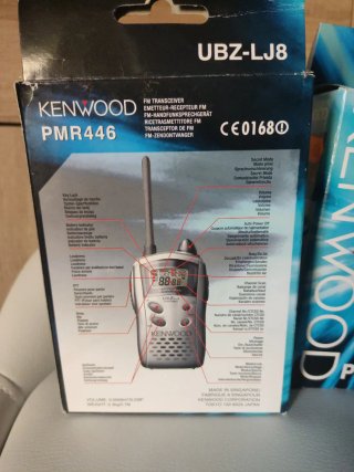 2 x Kenwood UBZ-LJ8 PMR446 Walkie Talkies
