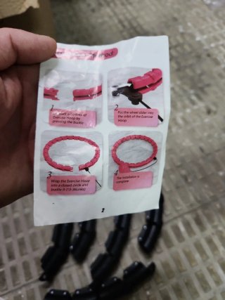 Aro Hula Hoop Ajustable Negro