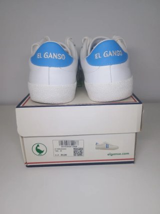 Zapatillas El Ganso piel blanca + caja original