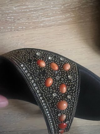 Sandalias LODI negras pedrería talla 41