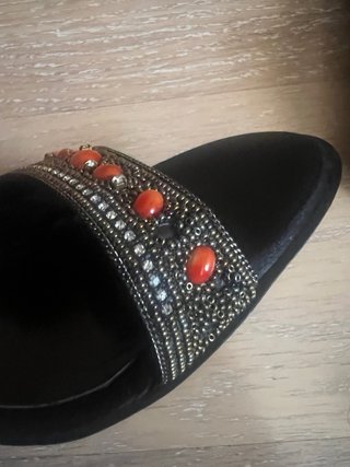 Sandalias LODI negras pedrería talla 41