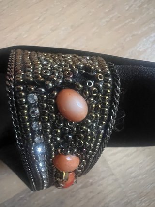 Sandalias LODI negras pedrería talla 41