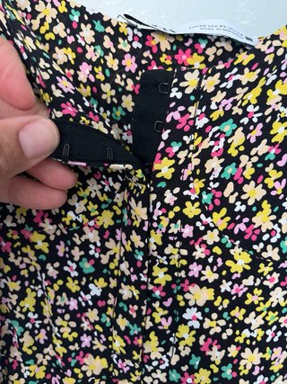 Vestido largo estampado floral