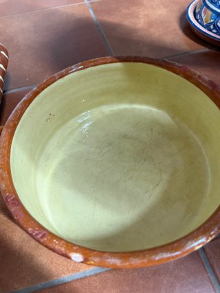 Olla Antigua Portuguesa Cerámica Policromada
