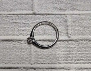 Anillo Recarlo solitario, oro blanco con diamante