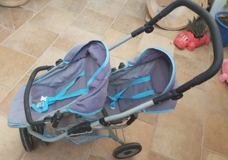 Carrito Gemelar Muñecas Silla Doble Juguete