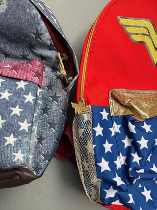 2 Zaini Wonder Woman Stelle e Rosso
