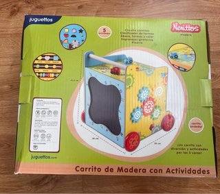 Carrito Andador Madera Actividades Nenittos