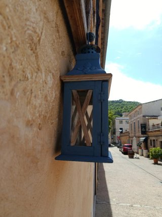 Farolillo antiguo azul