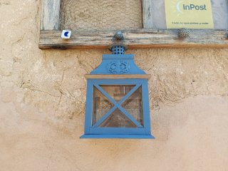 Farolillo antiguo azul