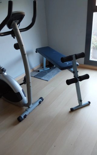 Banco de abdominales Domyos plegable