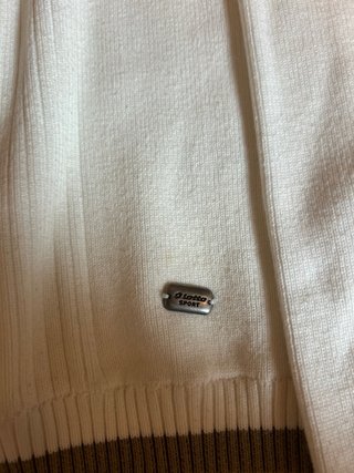 Maglione Lotto V-Neck Bianco e Marrone