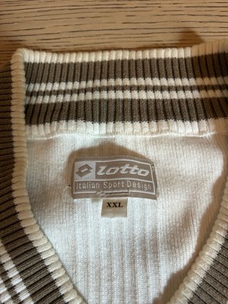 Maglione Lotto V-Neck Bianco e Marrone