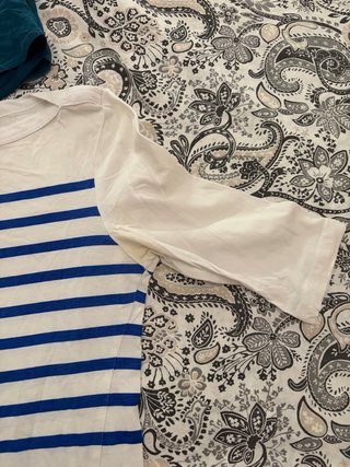 Camiseta marinera rayas azul y blanco