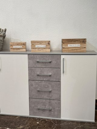 Cómoda Aparador Grande Almacenaje Blanco NUEVA