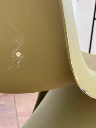 Silla Diseño Panton Imitación Verde