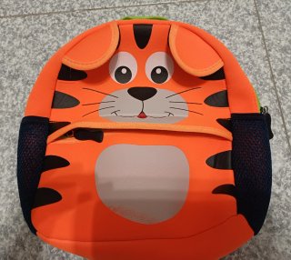 Zainetto asilo tigre arancione