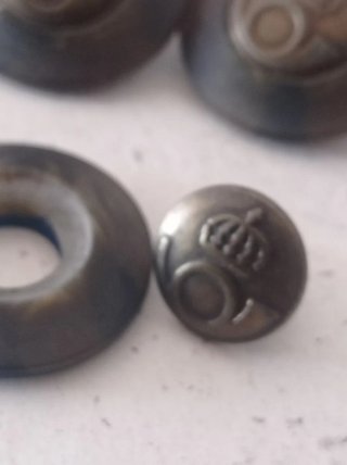 Conjunto de Botões Militares Monarquia