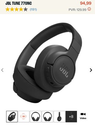 Cascos JBL TUNE770NC