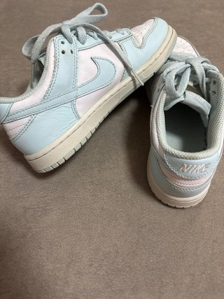 Nike Zapatillas Blancas y Azules TALLA 33.5