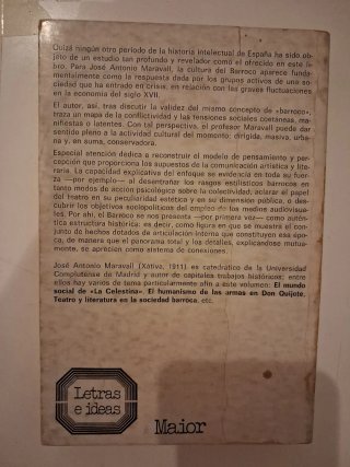 La cultura del Barroco