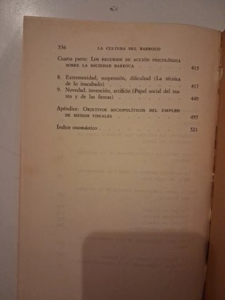 La cultura del Barroco