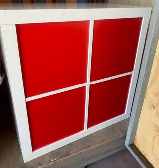 Mueble Almacenaje IKEA Rojo y Blanco Kallax/expedi