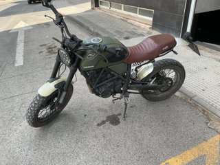 Moto Mitt Scrambler 125cc Verde/Marrón