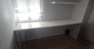 Mesa de escritorio blanca de DM 4 cm
