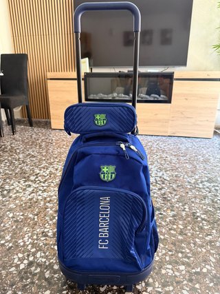 Mochila escolar FC Barcelona con estuche