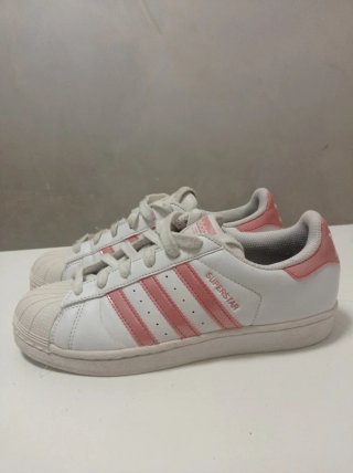 Adidas Superstar Donna Tg 38 Rosa Bianco