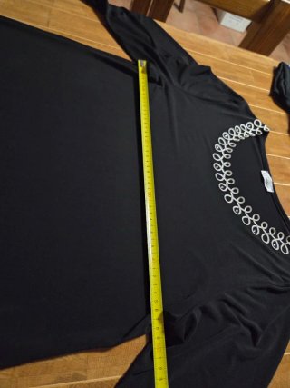 Blusa donna maniche 3/4 con decorazioni