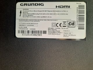 Smart TV Grundig 43 4K UHD Android