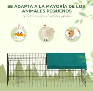 Jaula para animales con toldo exterior interior