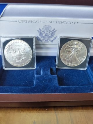 2 Onzas Plata American Silver Eagle 35 Aniversario