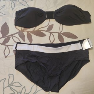 Bikini Talla 44-46 Negro y Blanco