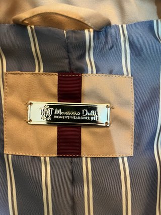 Gabardina Larga Beige Massimo Dutti Talla S