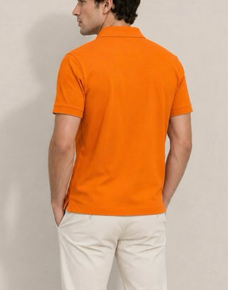 Polo Hermes Talla M Naranja con Logo