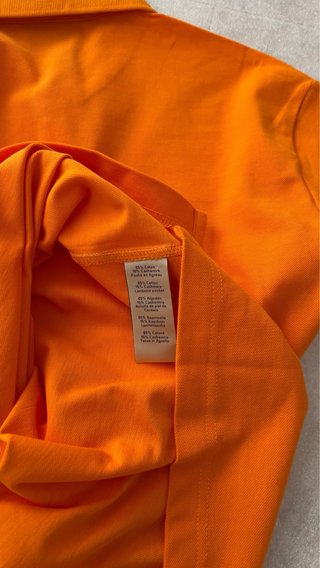 Polo Hermes Talla M Naranja con Logo