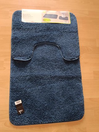 Alfombras de baño azul antideslizantes