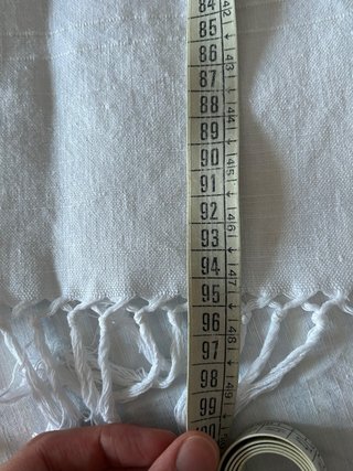 Asciugamano Lino Vintage con Frange