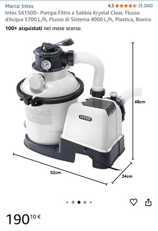 Pompa Filtro Sabbia Intex SX1500