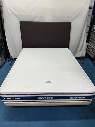 Base tapizada + colchón BEDLAND 135x180